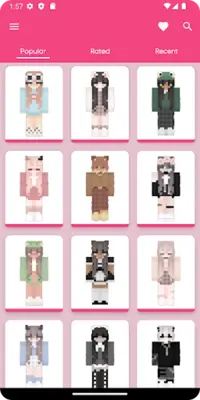 Aesthetic Skin for Minecraft android App screenshot 6